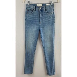 Aritzia Denim Forum Lola High Rise Skinny Womens 26 Clean Girl Minimalist Luxury